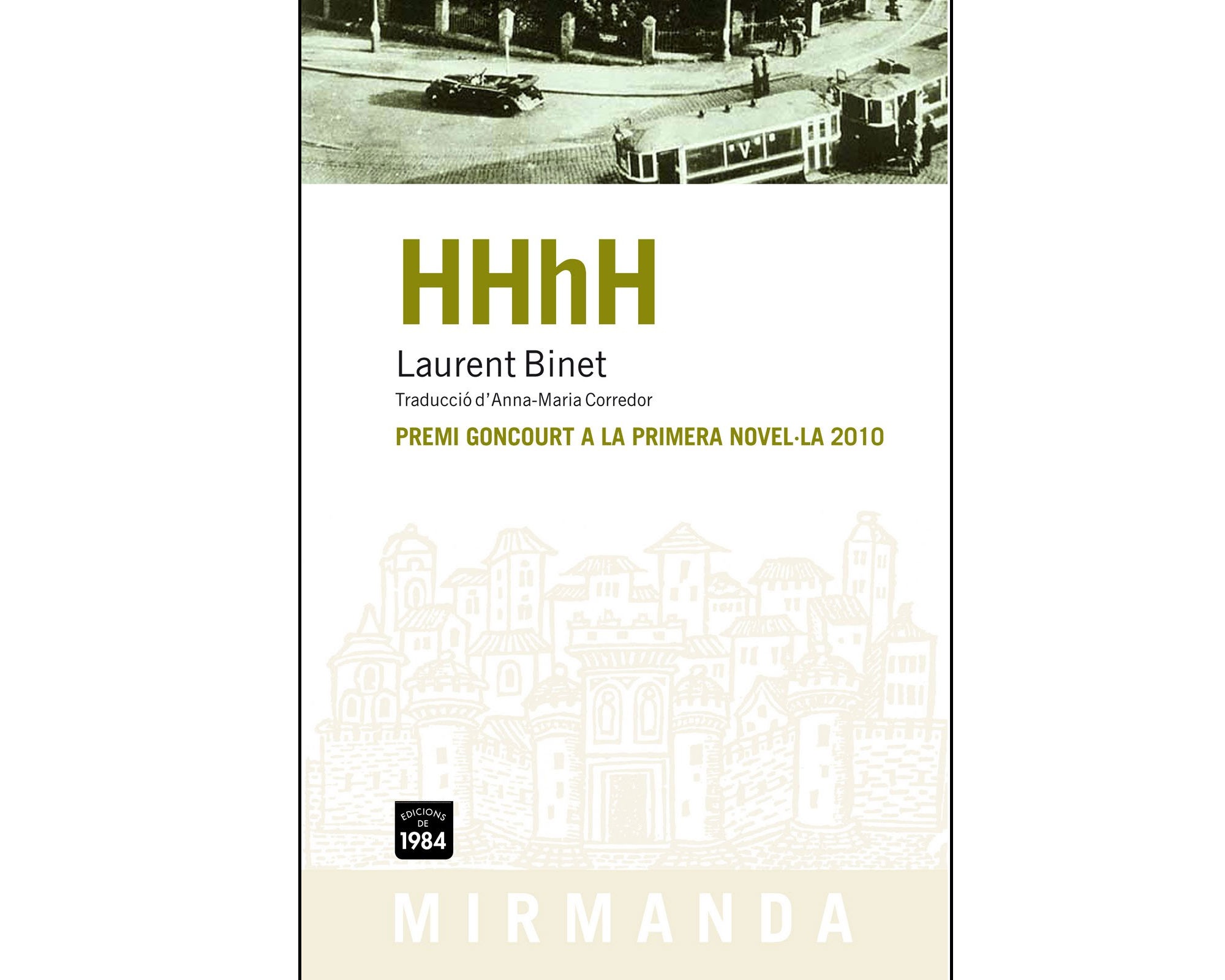 Portada del llibre 'HHhH' de Laurent Binet